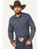 Image #1 - Cody James Men's Old West Checkered Print Long Sleeve Snap Western Shirt - Tall, , hi-res