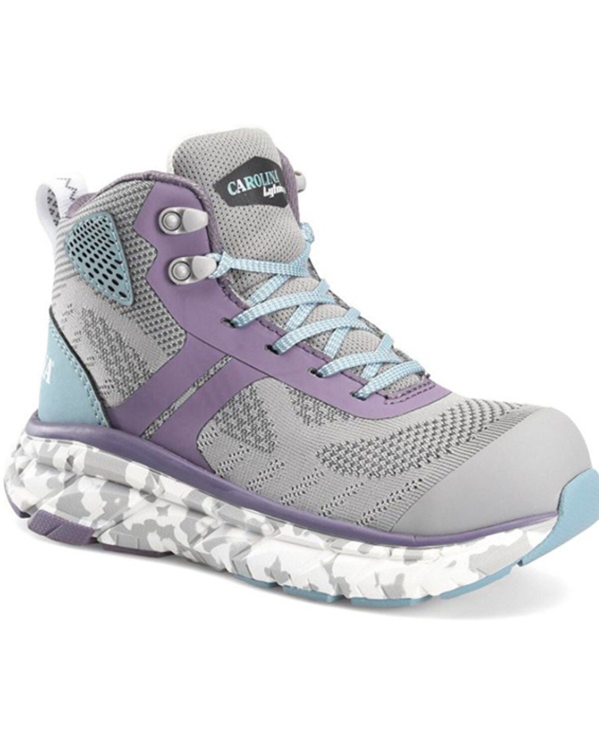 Carolina Women's Azalea Hi-Top Athletic Work Shoes - Composite Toe, Grey, hi-res