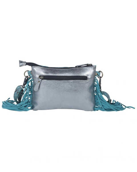 Myra Bag Women's Exotic Azure Leather & Hair-On Bag, Black, hi-res