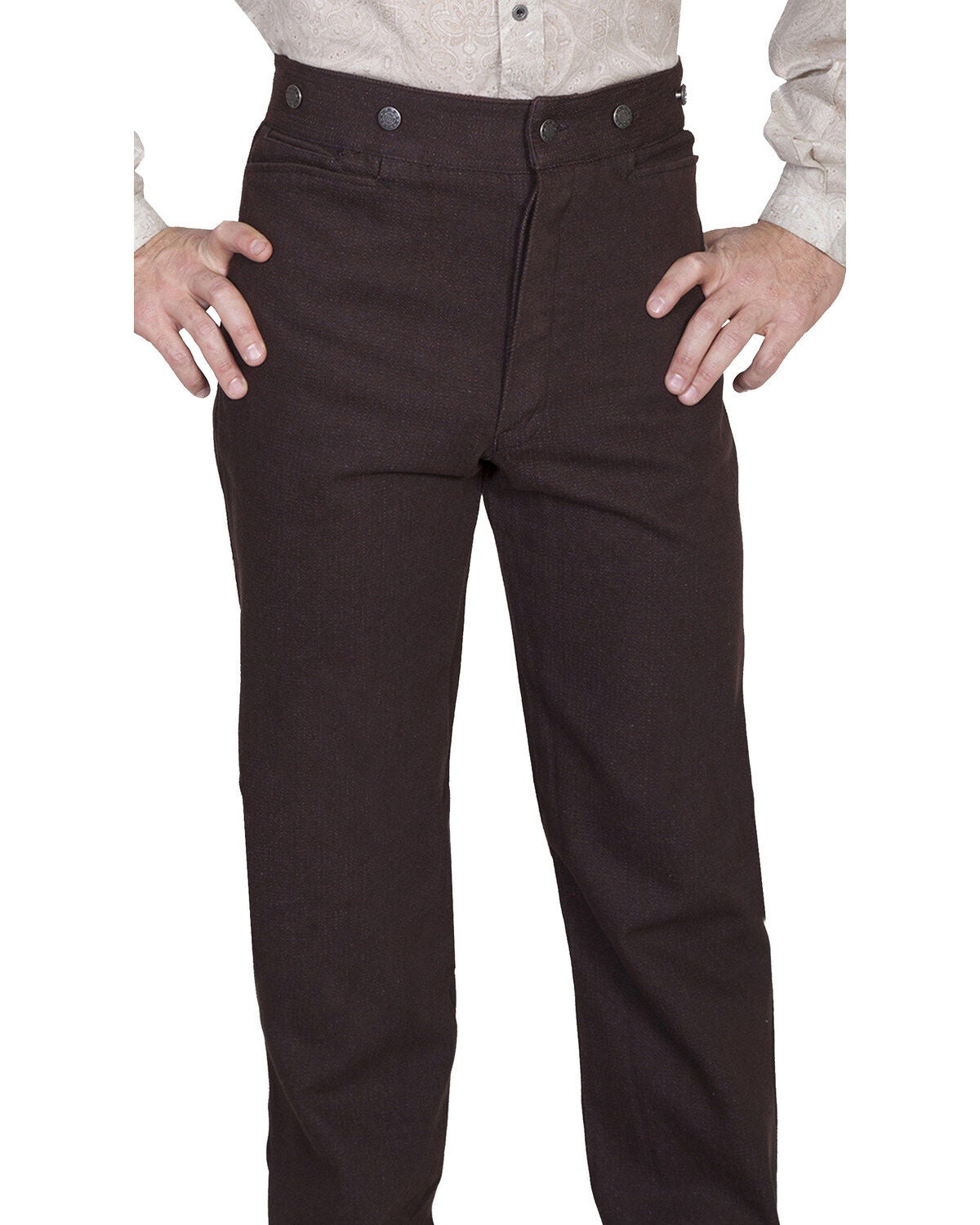 Wahmaker by Scully Raised Dobby Stripe Pants - Tall, Walnut, hi-res