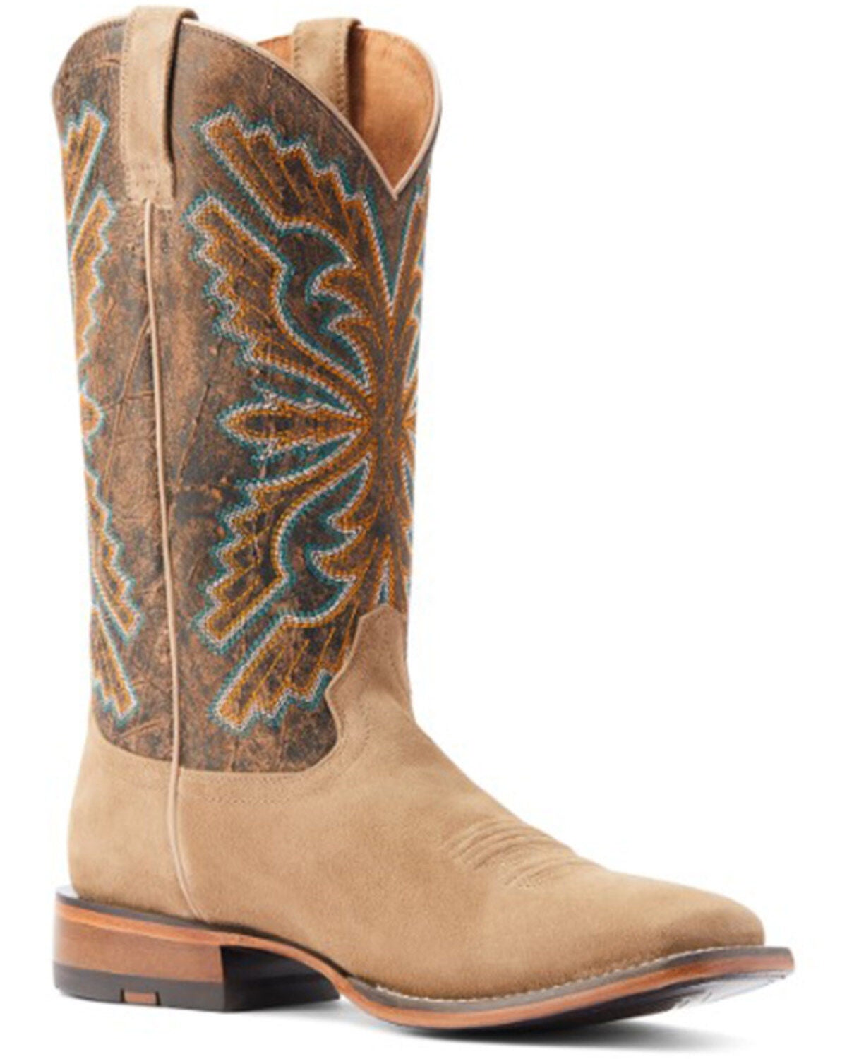 Ariat Men's Sting Western Boots - Broad Square Toe, Beige/khaki, hi-res