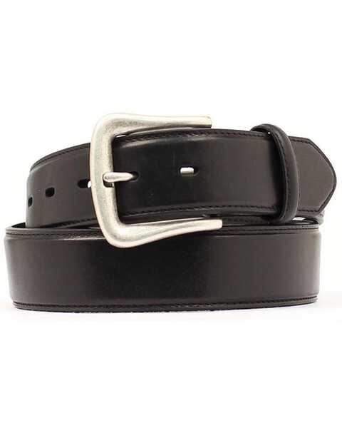 Nocona Men's Smooth Leather Western Belt, Black, hi-res