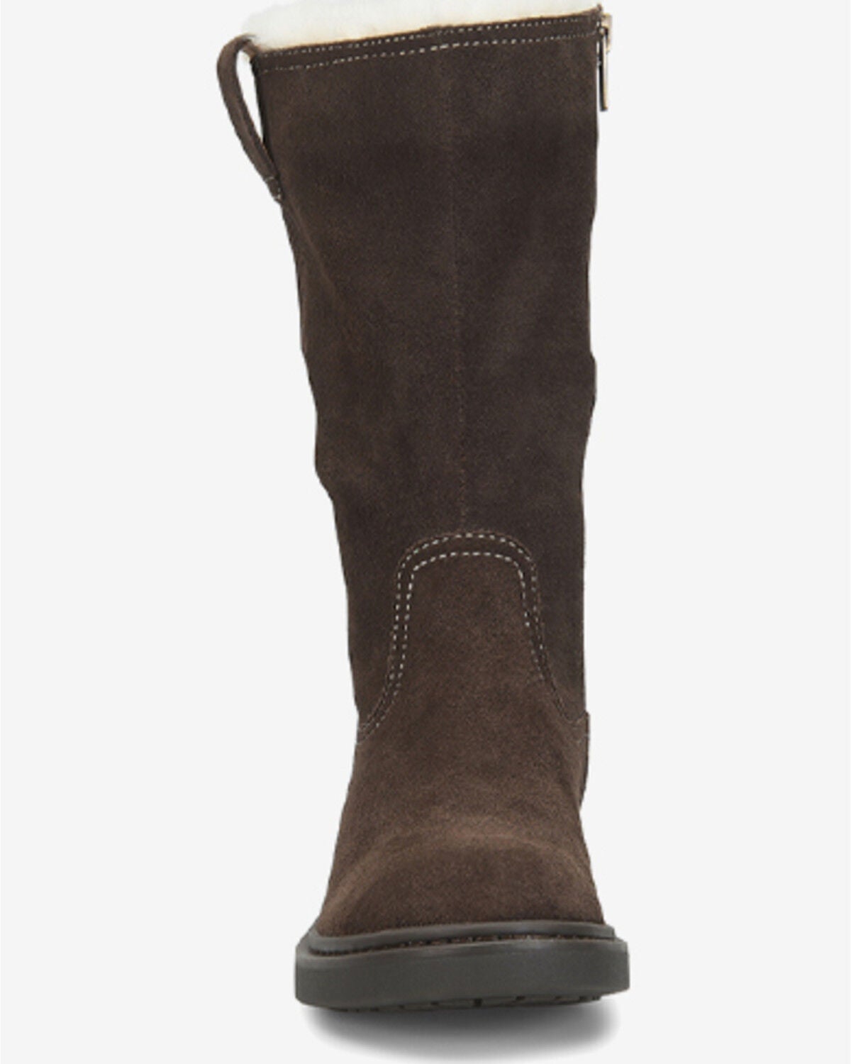 Image #4 - Born Women's Bradey Shearling Casual Boots - Round Toe, Dark Brown, hi-res