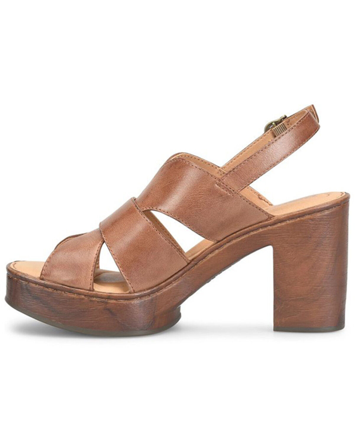 Image #3 - Born Women's Nassu Platform Sandals, Brown, hi-res