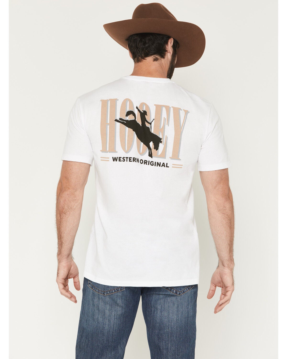 Hooey Men's Wild Ride Short Sleeve Graphic T-Shirt, White, hi-res