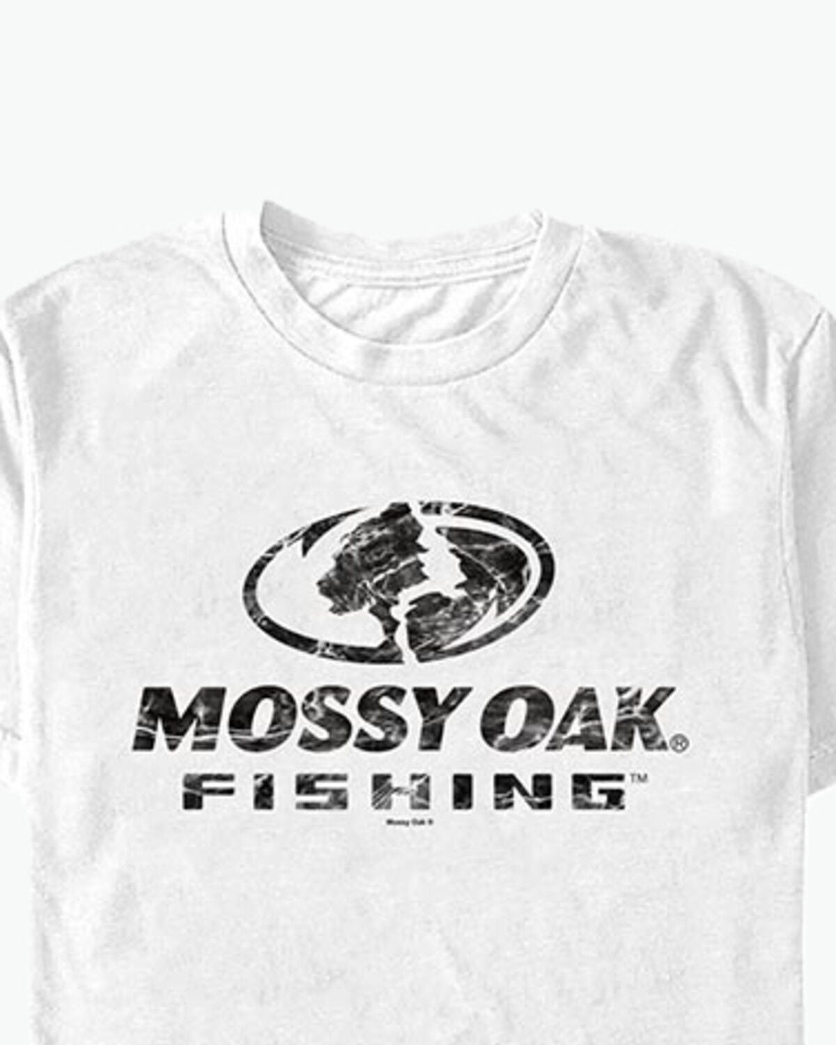 Image #1 - Mossy Oak Men's Logo Short Sleeve Graphic T-Shirt, White, hi-res