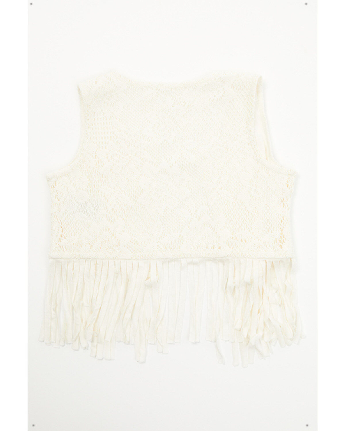 Image #3 - Shyanne Toddler Girls' Flawless Fringe Lace Vest, Cream, hi-res