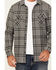 Image #3 - Brothers and Sons Men's Locket Plaid Print Long Sleeve Button-Down Stretch Western Shirt, Charcoal, hi-res