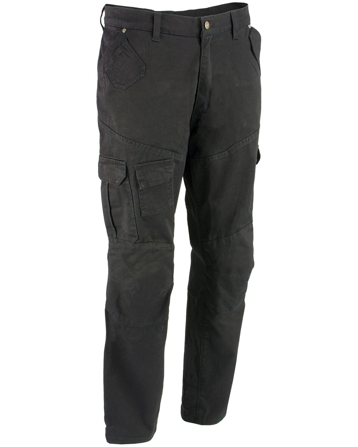 Milwaukee Performance Men's 34" Aramid Reinforced Black Cargo Jeans - XBig, Black, hi-res