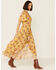 Image #3 - Band Of The Free Women's Floral Amelie Midi Dress, Mustard, hi-res