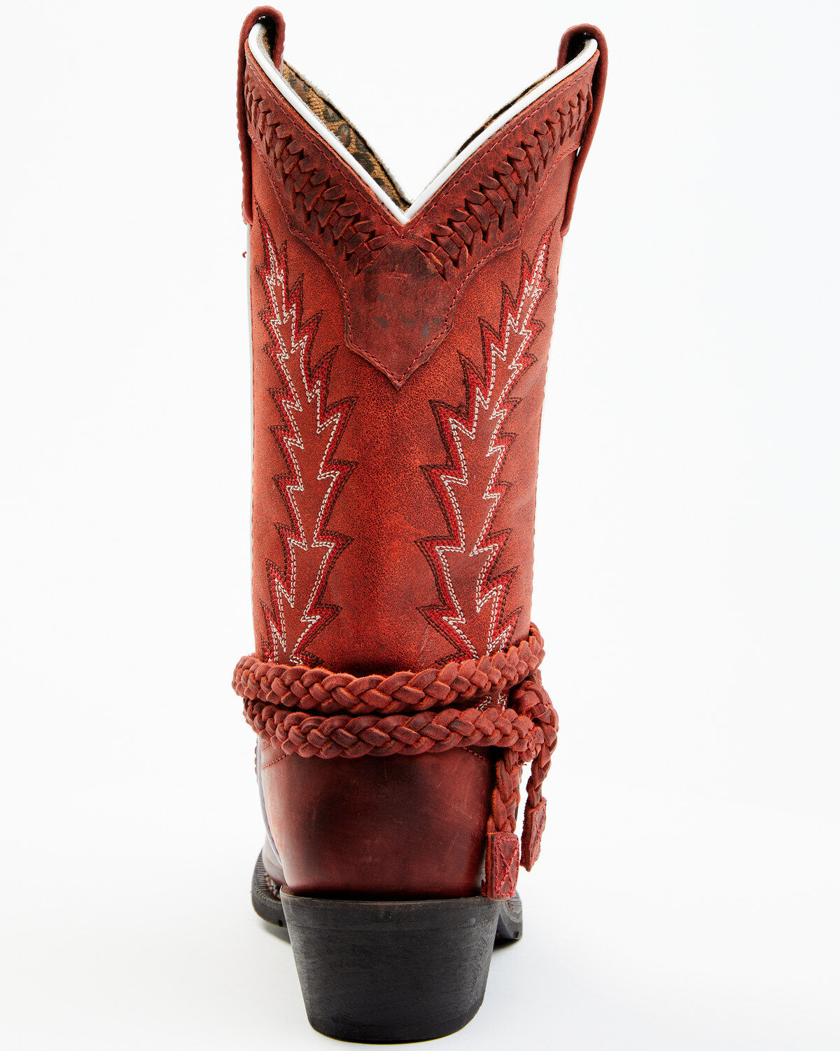 Image #5 - Laredo Women's Knot in Time Western Boots - Square Toe, Red, hi-res