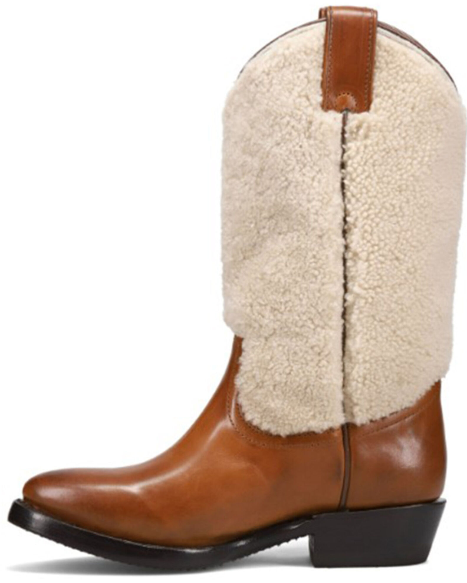 Frye Women s Billy Pull On Shearling Western Boots Medium Toe