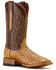 Image #1 - Ariat Men's Classic Cash Exotic Ostrich Western Boots - Broad Square Toe, Tan, hi-res