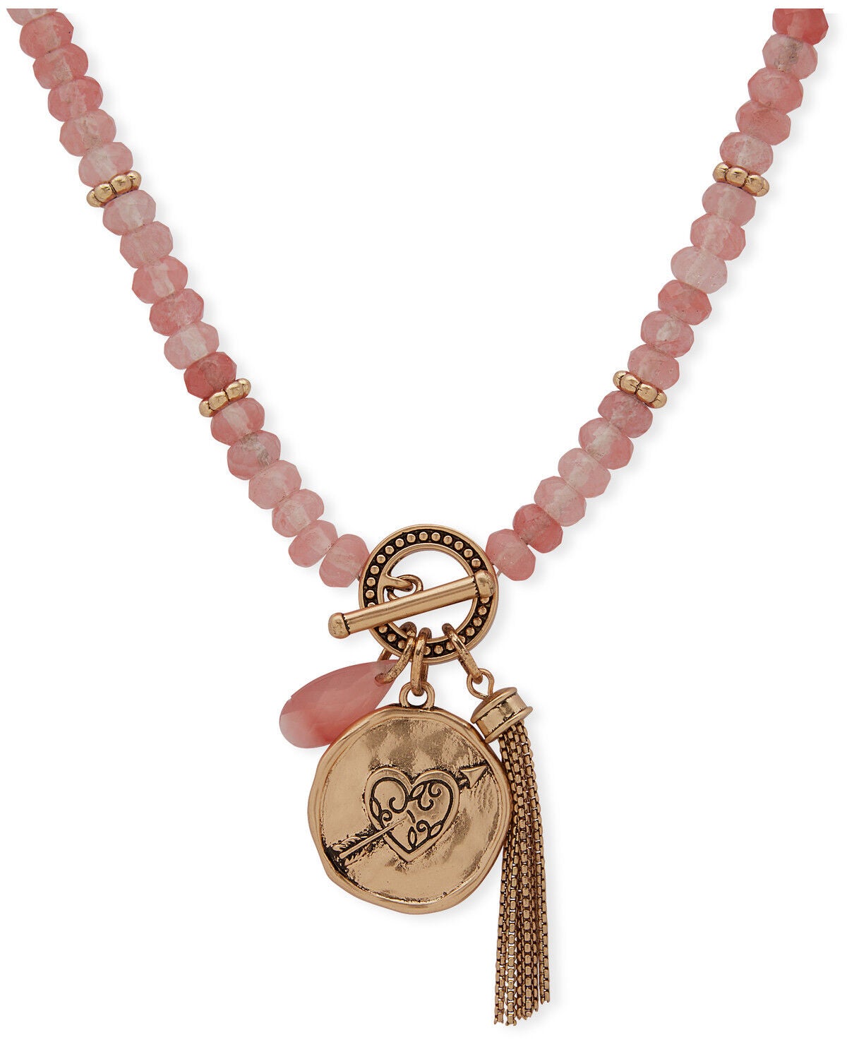 Lainey Wilson Women's Love Y'all Charm Necklace, Gold, hi-res