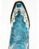 Image #6 - Corral Women's Floral Embroidered & Rhinestone Studded Western Boots - Snip Toe, Navy, hi-res