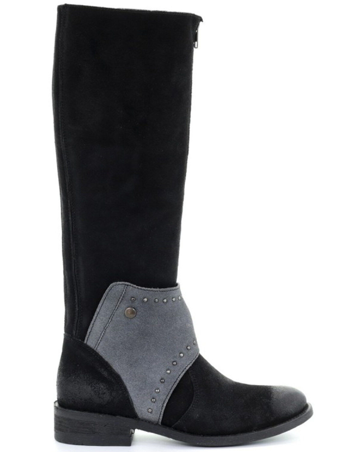 Image #2 - Corral Women's Black & Grey Mask Tall Top Boots - Round Toe, , hi-res