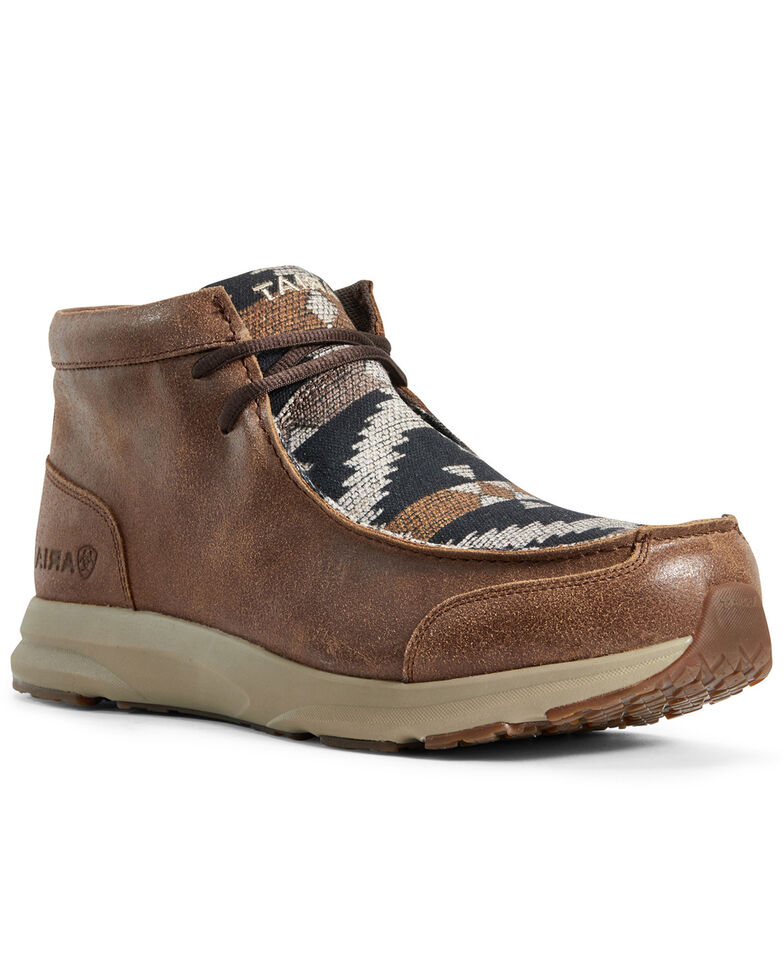 Ariat Men S Spitfire Aztec Print Shoes Moc Toe Boot Barn
