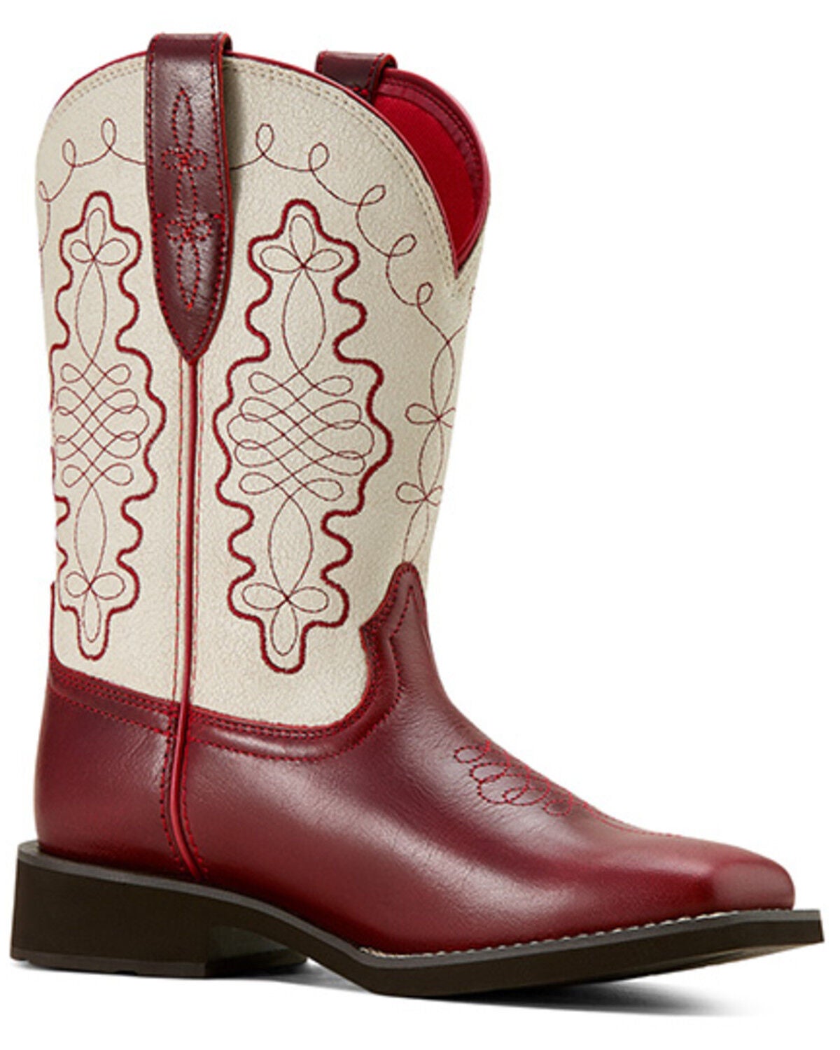 Ariat Women's Callie Western Boots - Broad Square Toe, Cherry, hi-res