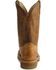 Image #7 - Double-H Men's Steel Square Toe Western Boots, Bark, hi-res