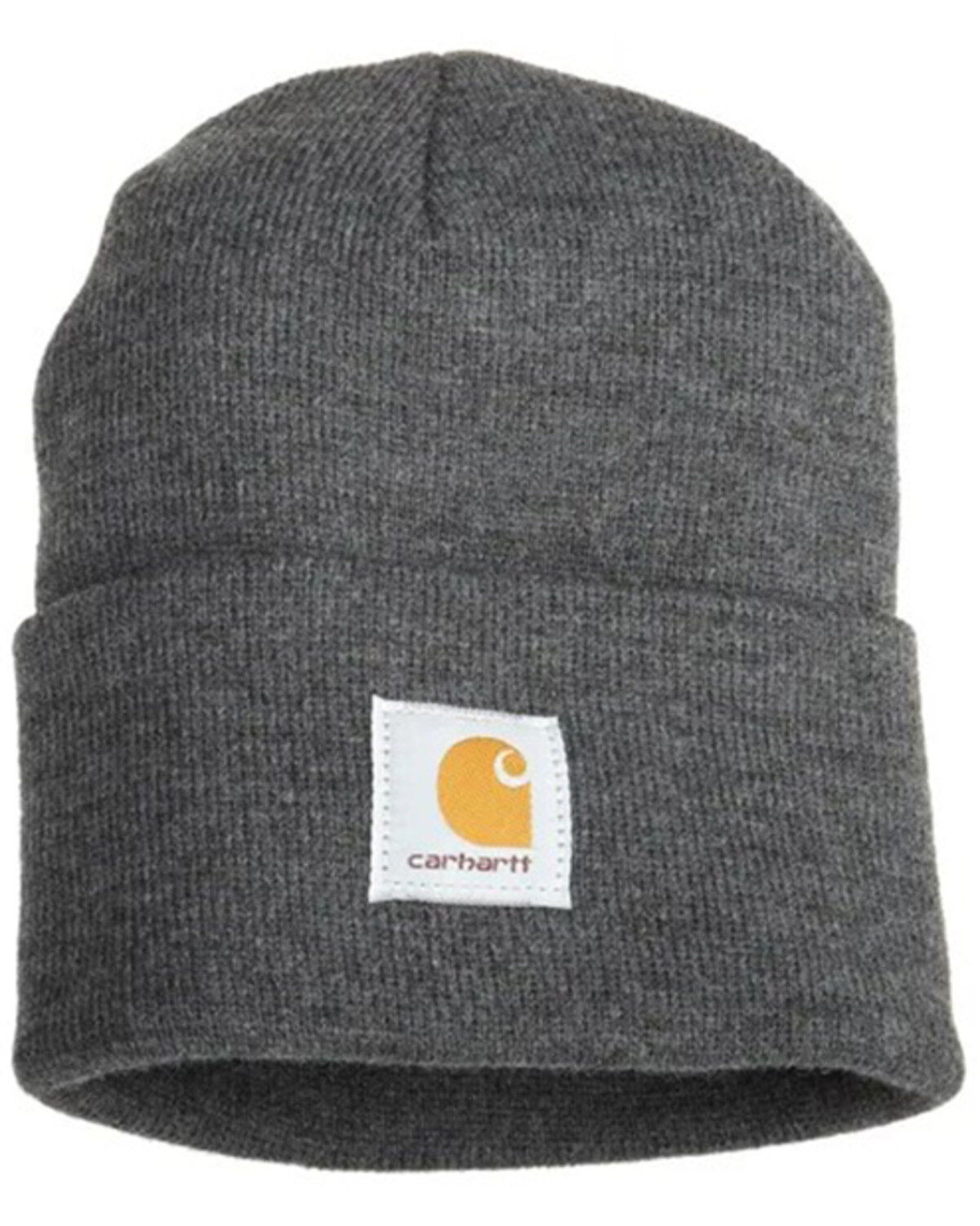 Image #1 - Carhartt Men's Acrylic Watch Hat, Charcoal Grey, hi-res