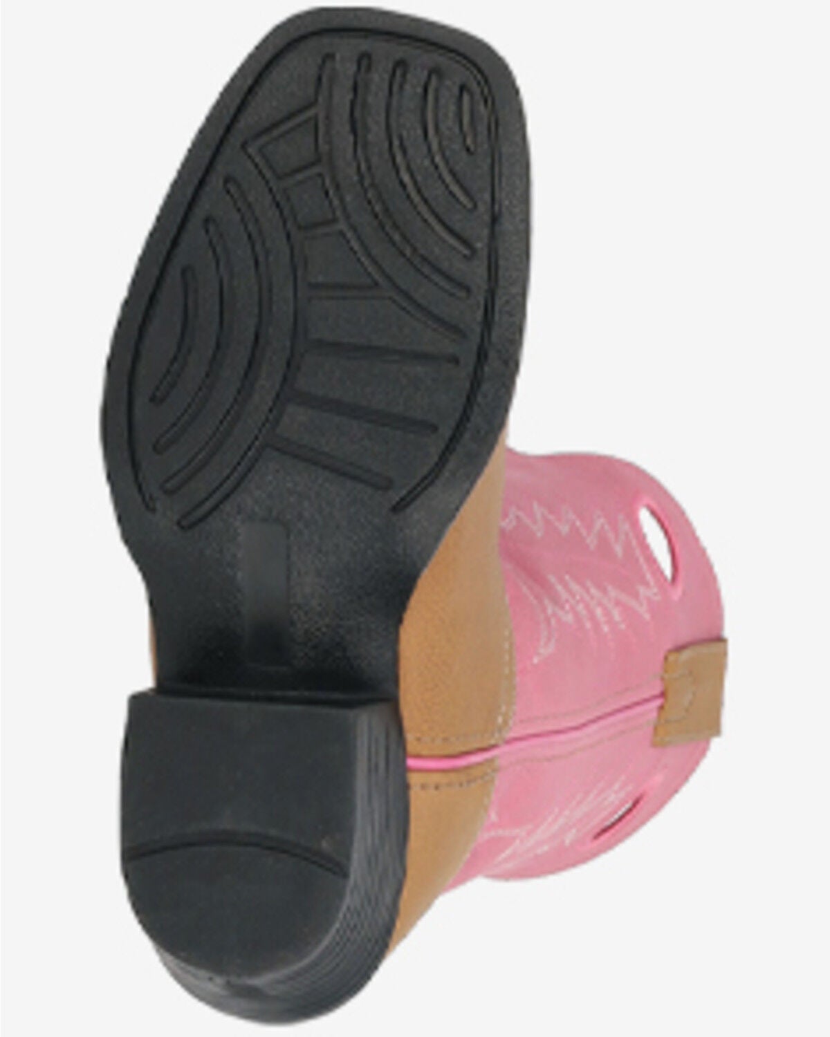 Image #6 - Smoky Mountain Little Girls' Mesa Western Boots - Square Toe, Pink, hi-res