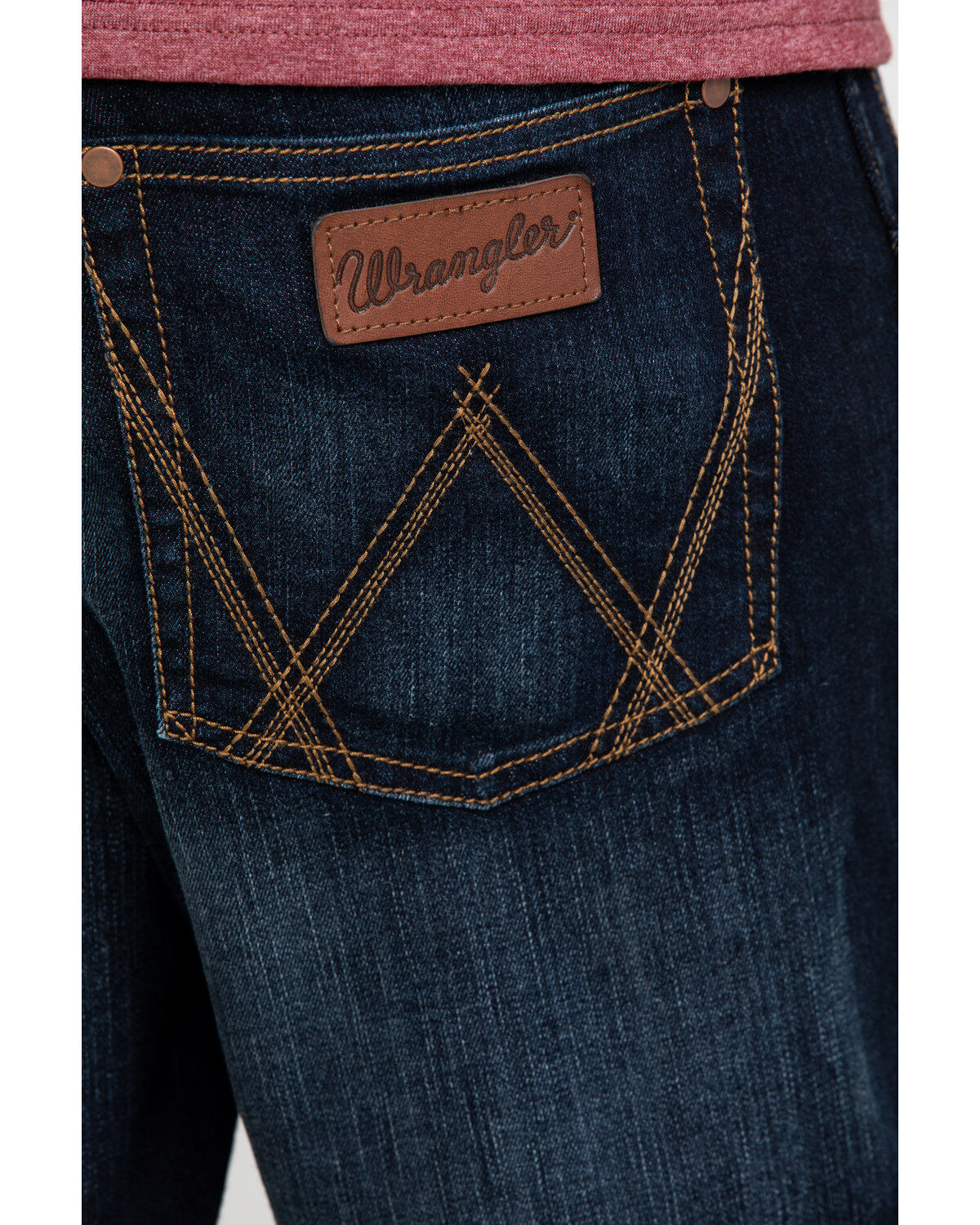 Image #4 - Wrangler Retro Men's Lavon Dark Stretch Relaxed Bootcut  Jeans , , hi-res
