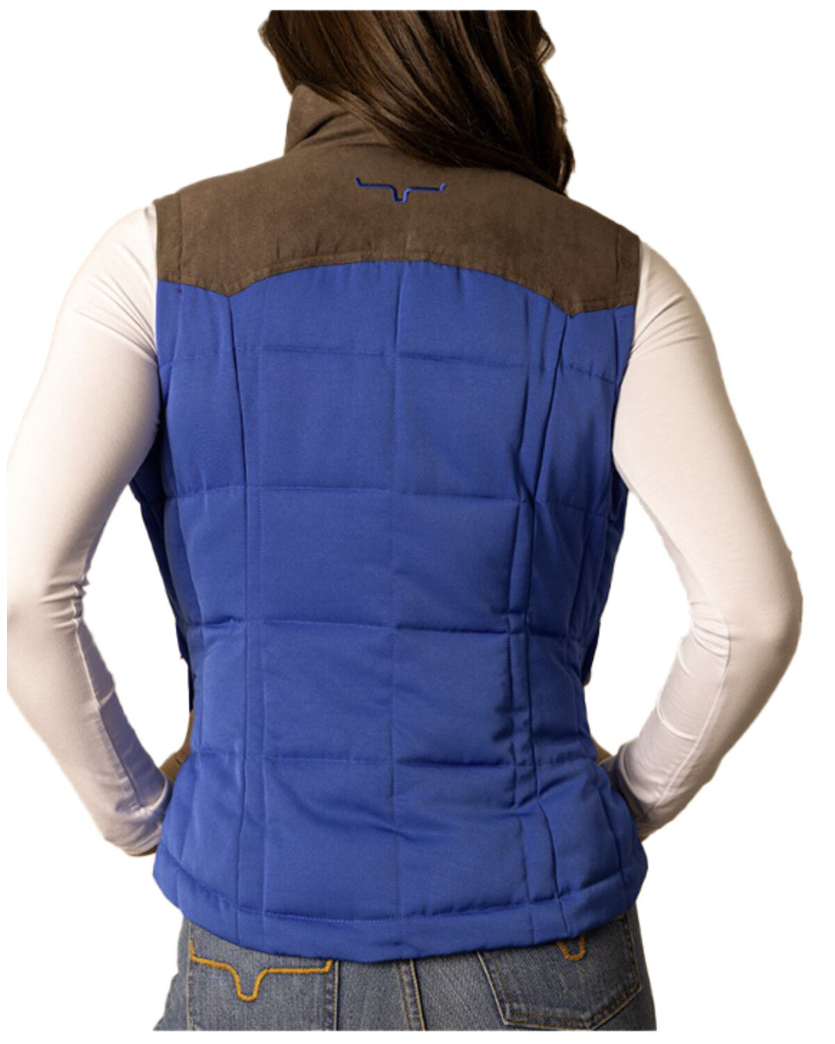 Image #3 - Kimes Ranch Women's Lenora Zip-Up Puffer Vest, Blue, hi-res