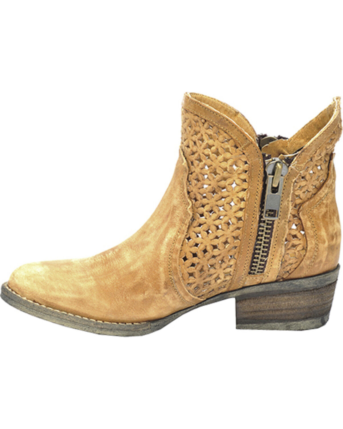 Tan cutout booties clearance