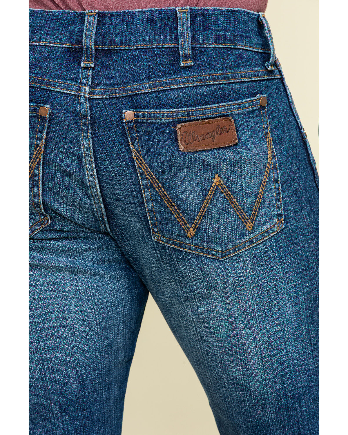 wrangler retro men's weston stretch slim bootcut jeans