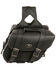 Image #2 - Milwaukee Leather Medium Zip-Off Slanted Throw Over Saddle Bag, Black, hi-res