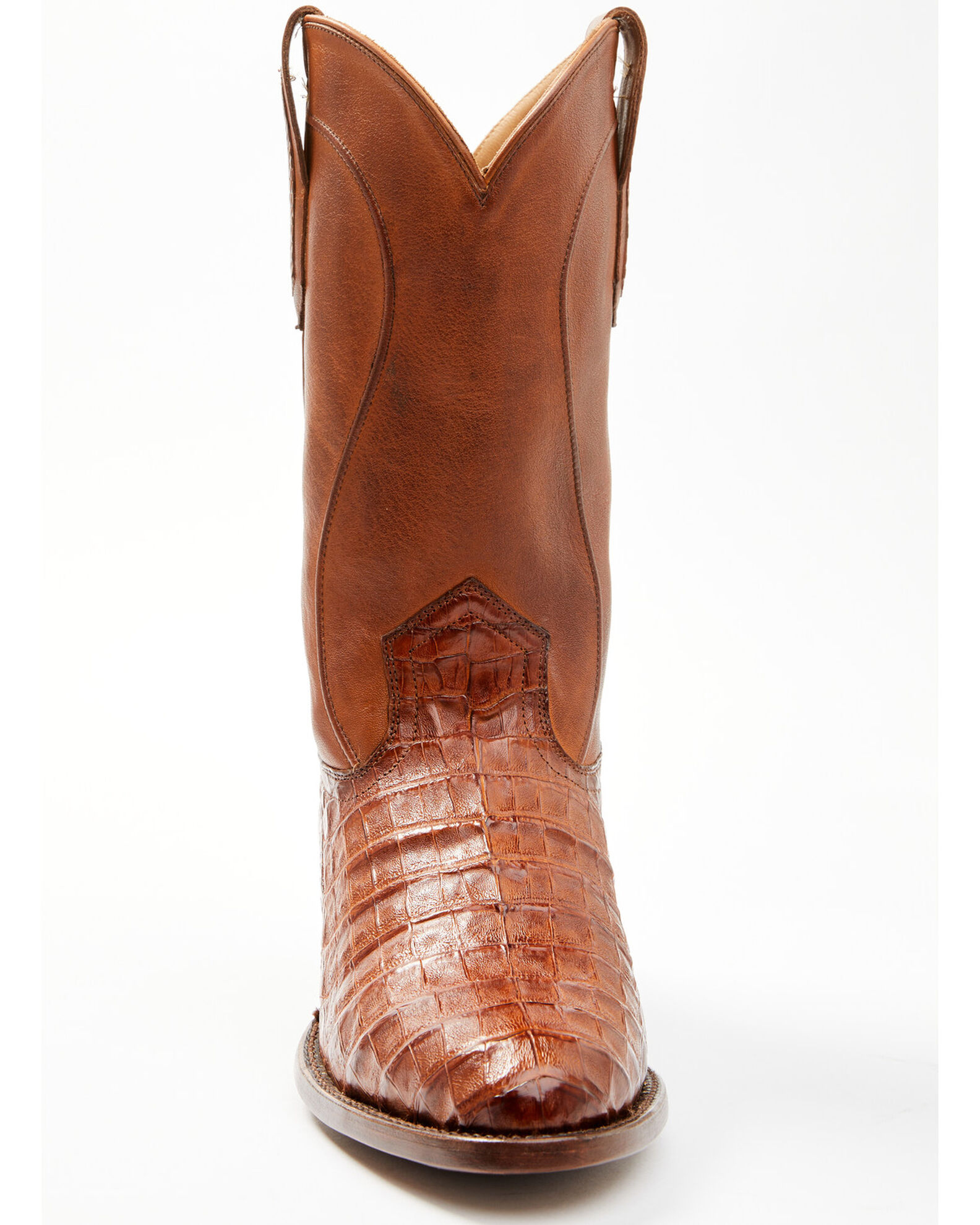 Image #4 - Cody James Black 1978® Men's Chapman Exotic Caiman Belly Western Boots - Round Toe, Cognac, hi-res