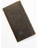Cody James Men's Mexican Flag Rodeo Checkbook Wallet, Brown, hi-res