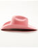 Image #3 - Serratelli Cattleman Wool Cowboy Hat, Pink, hi-res