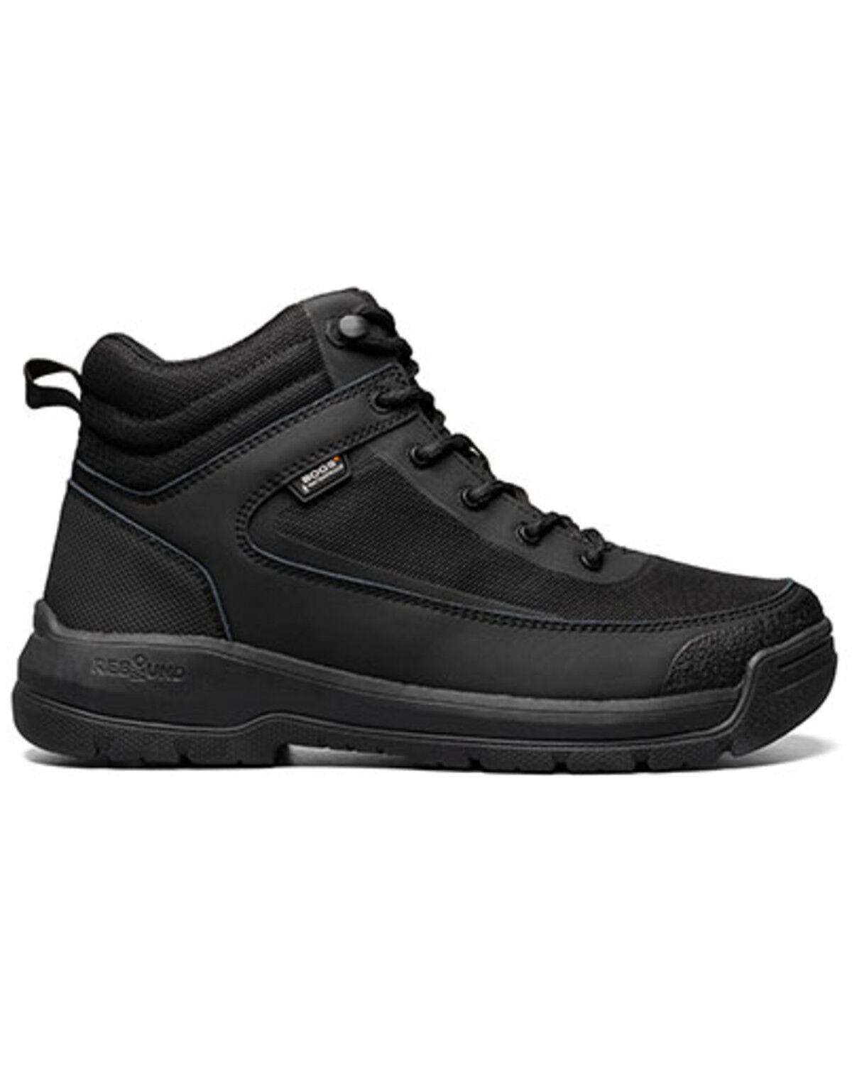 Image #2 - Bogs Men's 8" Shale Mid Glacial Grip Waterproof Work Boots - Soft Toe, Black, hi-res