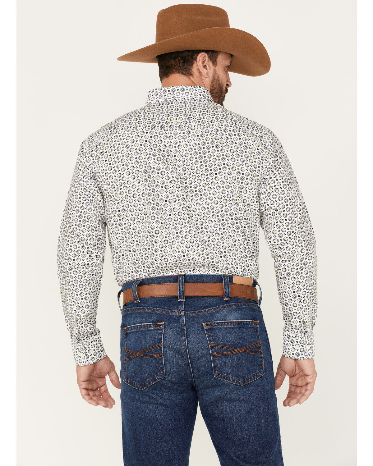 Image #4 - Ariat Men's Beaumont Geo Print Button-Down Western Shirt, , hi-res