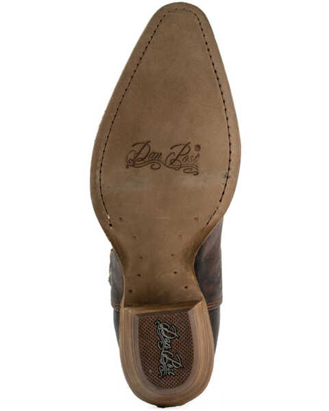 Image #7 - Dan Post Women's Fancy Penelope Western Boots - Snip Toe, Tan, hi-res