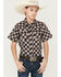 Image #1 - Cody James Boys' Medallion Print Short Sleeve Snap Western Shirt, Multi, hi-res