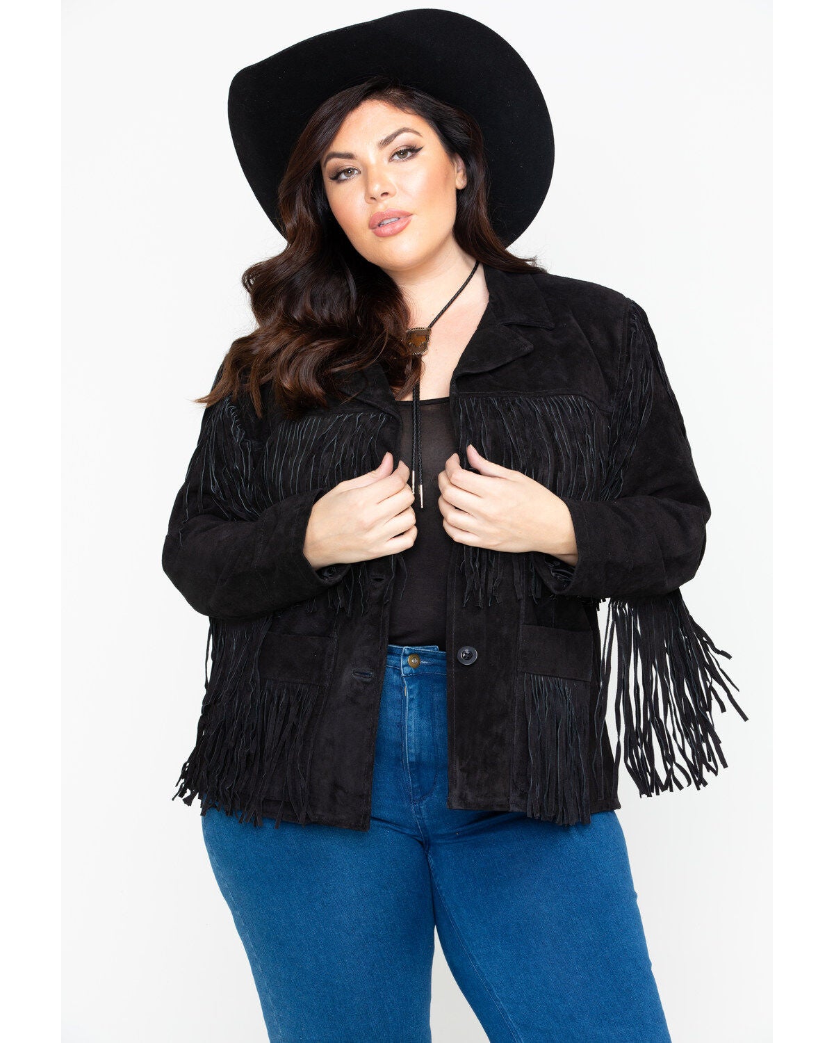 tassel jacket plus size