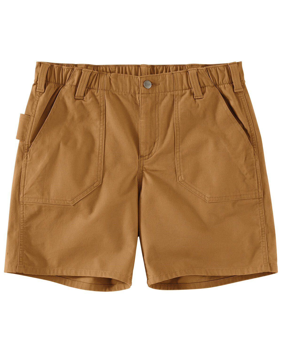 Image #3 - Carhartt Women's Rugged Flex® Relaxed Fit Canvas Work Shorts, Brown, hi-res