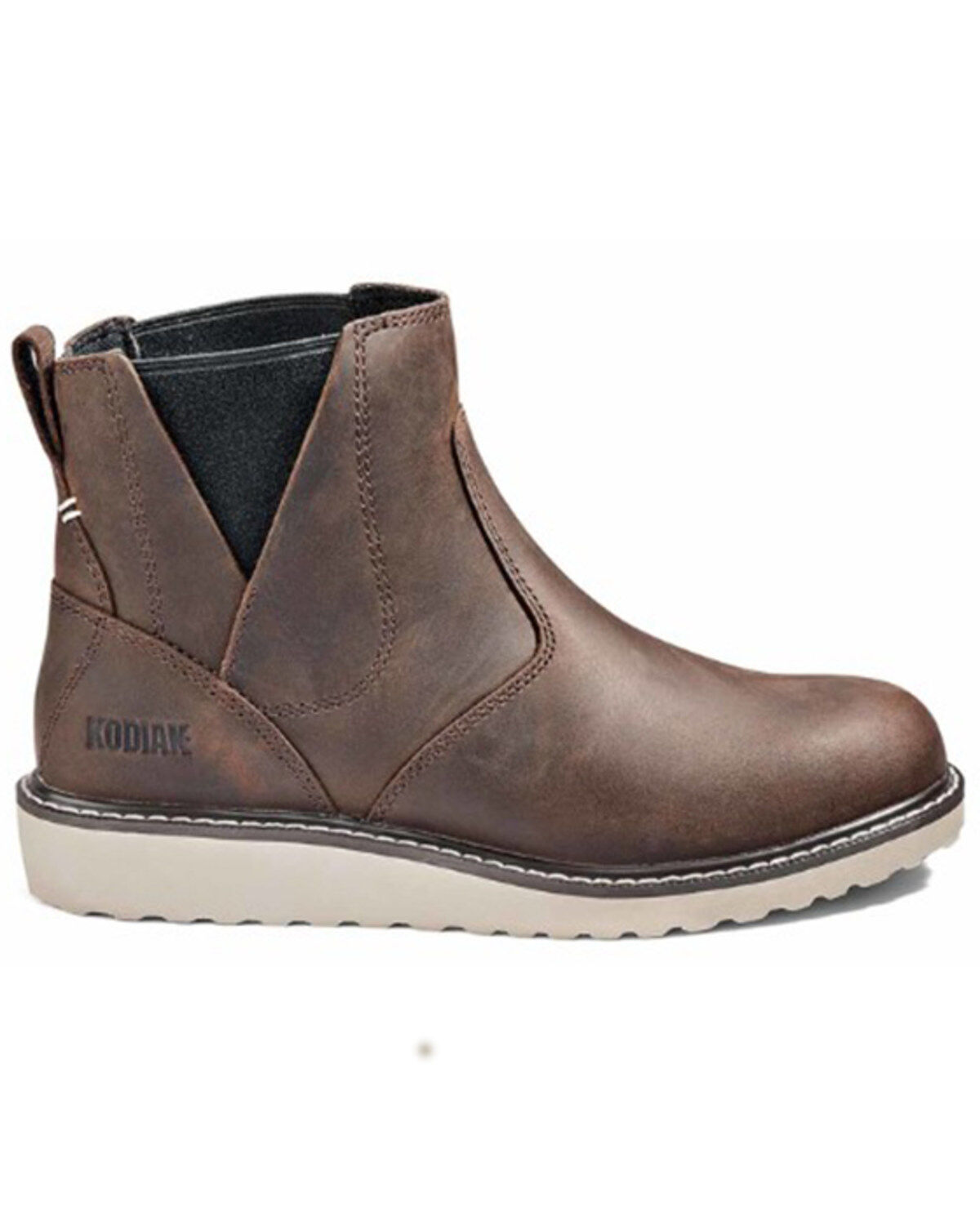 Image #2 - Kodiak Women's 6" Whitton Chelsea Work Boots - Soft Toe, Dark Brown, hi-res