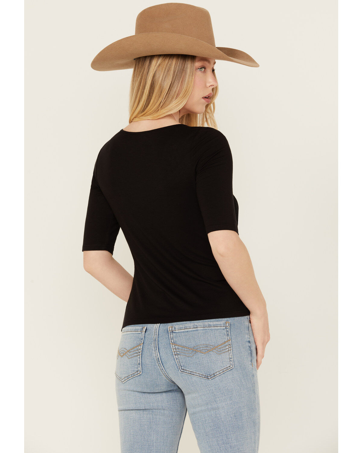 Image #4 - Idyllwind Women's Linder Fringe Front Tree, Black, hi-res