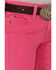 Image #2 - Wrangler Girls' Bootcut Stretch Denim Jeans, Pink, hi-res
