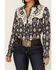Image #3 - Roper Women's Southwestern Diamond Print Long Sleeve Pearl Snap Western Shirt, Black, hi-res