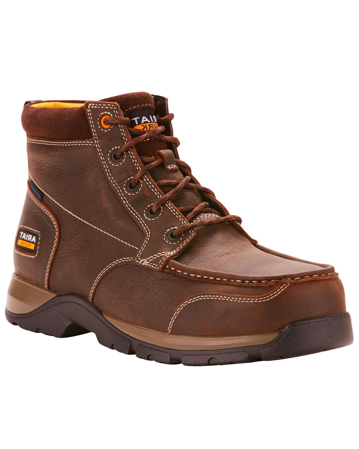 Image #1 - Ariat Men's Waterproof Edge LTE Chukka Boots - Composite Toe, Dark Brown, hi-res