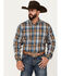 Image #1 - Cinch Men's Plaid Print Long Sleeve Button-Down Western Shirt, , hi-res