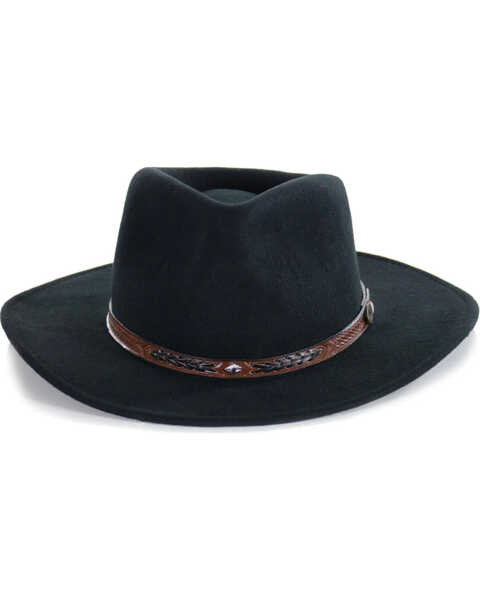 Image #2 - Cody James® Men's Durango Crush Wool Hat, Black, hi-res