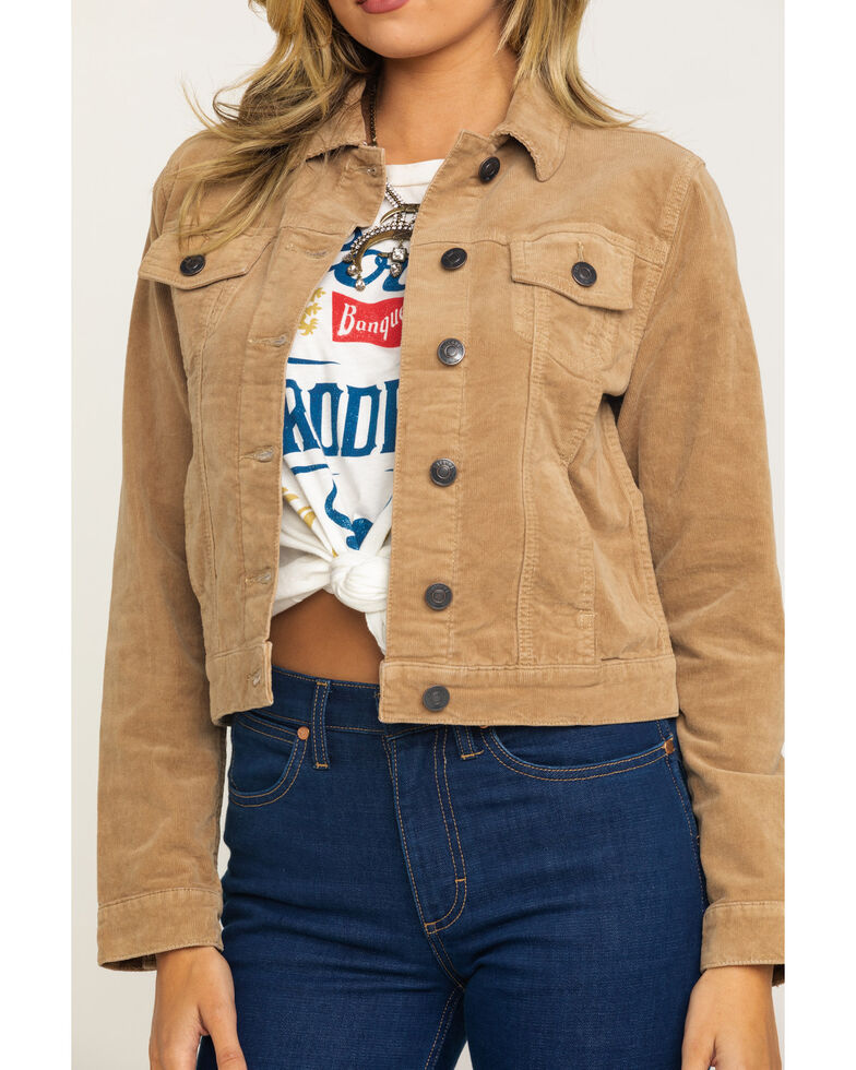 Shyanne Women S Camel Cord Trucker Jacket
