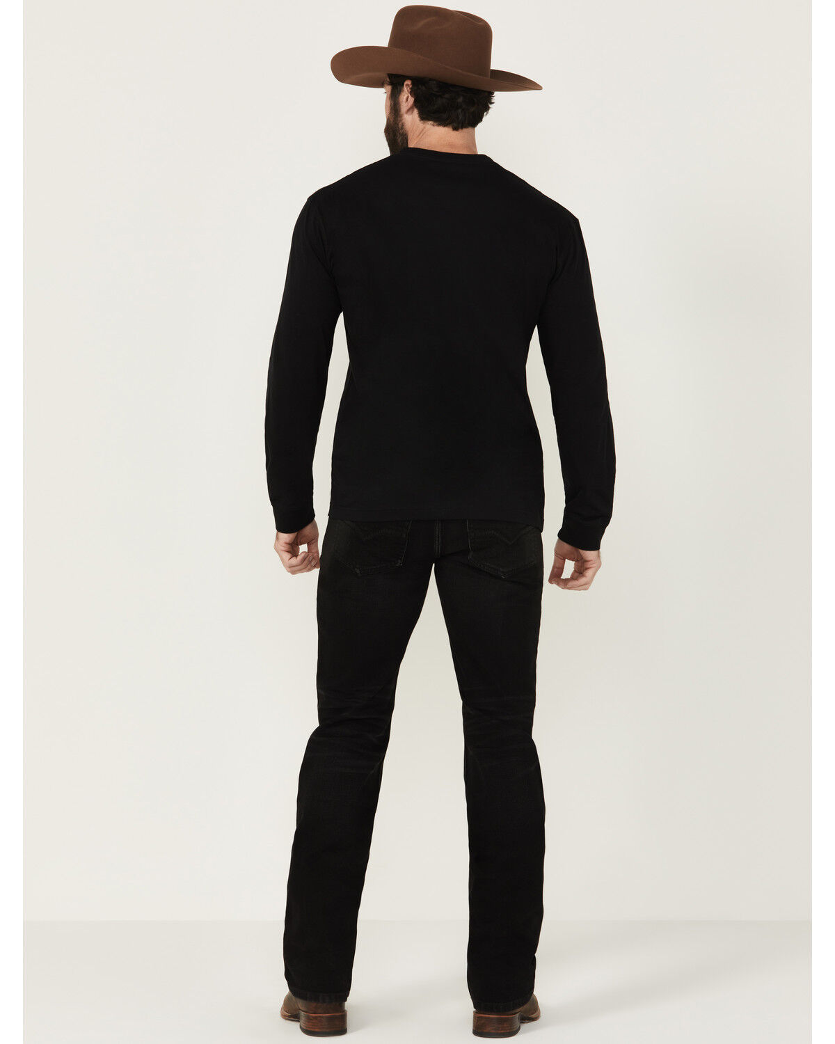 Image #3 - Moonshine Spirit Men's Venom Wash Decker Slim Straight Stretch Denim Jeans, Black, hi-res