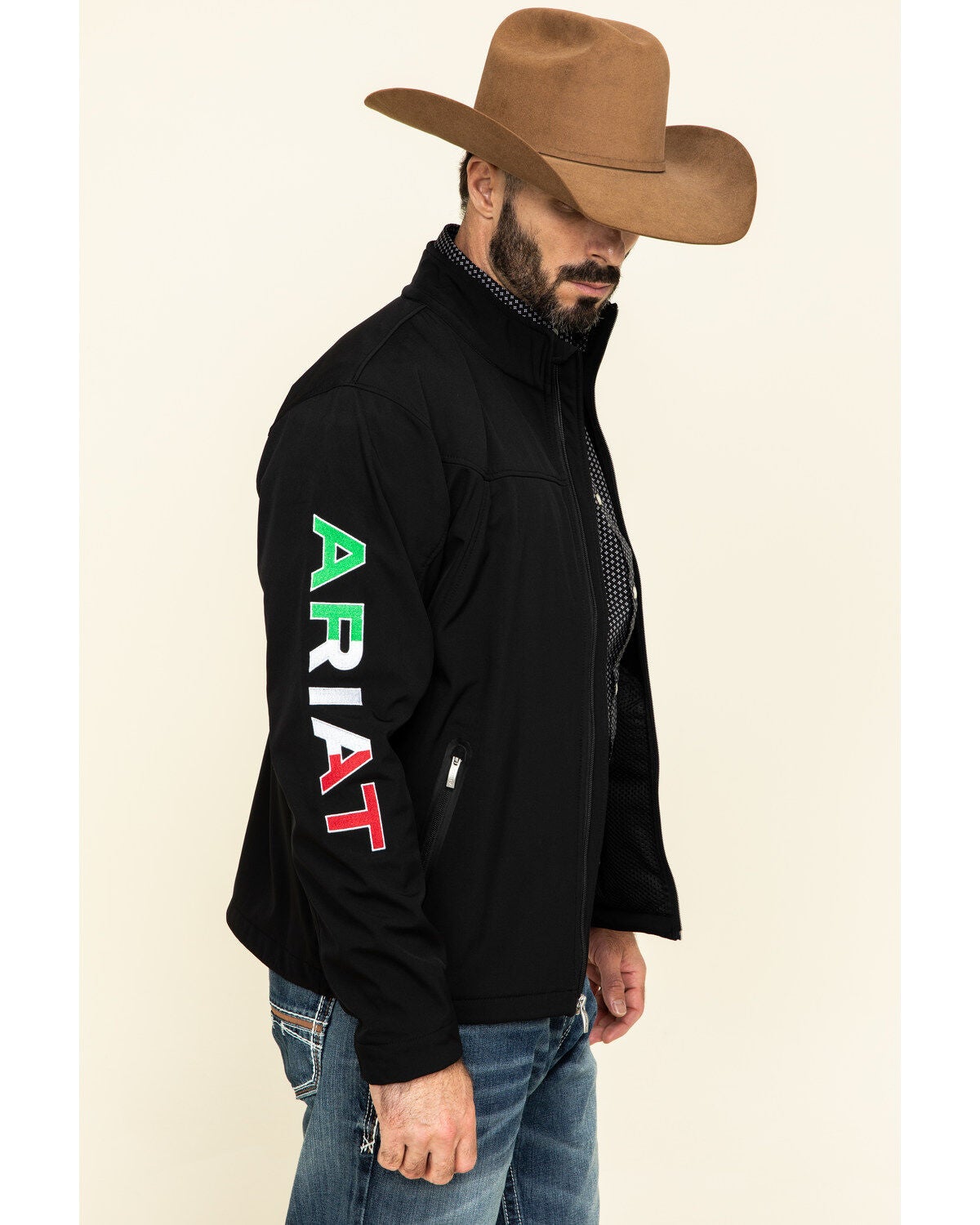 Ariat Men's Black Mexico New Team Softshell Jacket