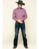 Image #6 - Stetson Men's Coffee Bean Geo Print Long Sleeve Western Shirt , Red, hi-res